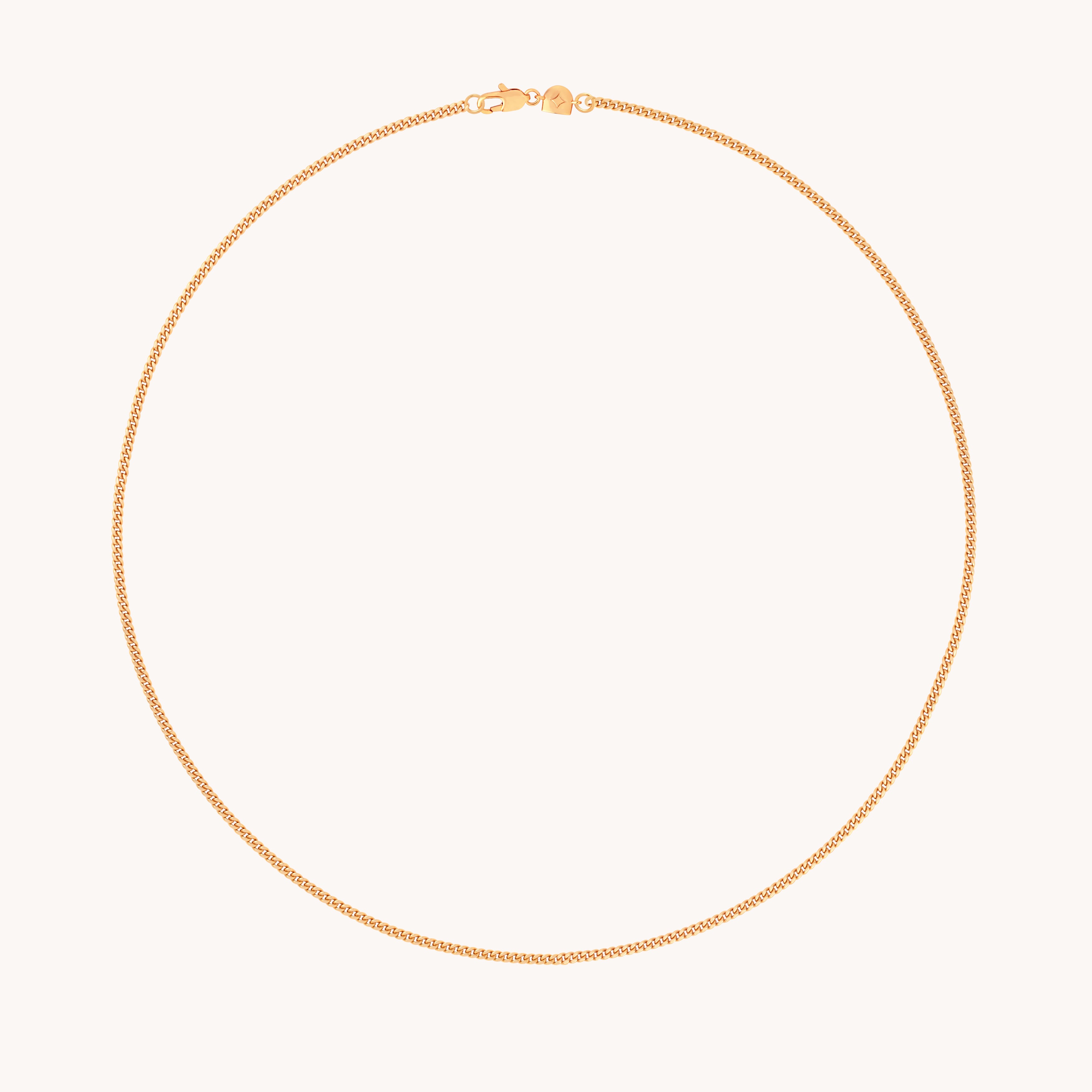 Essential Curb Chain Necklace in Gold