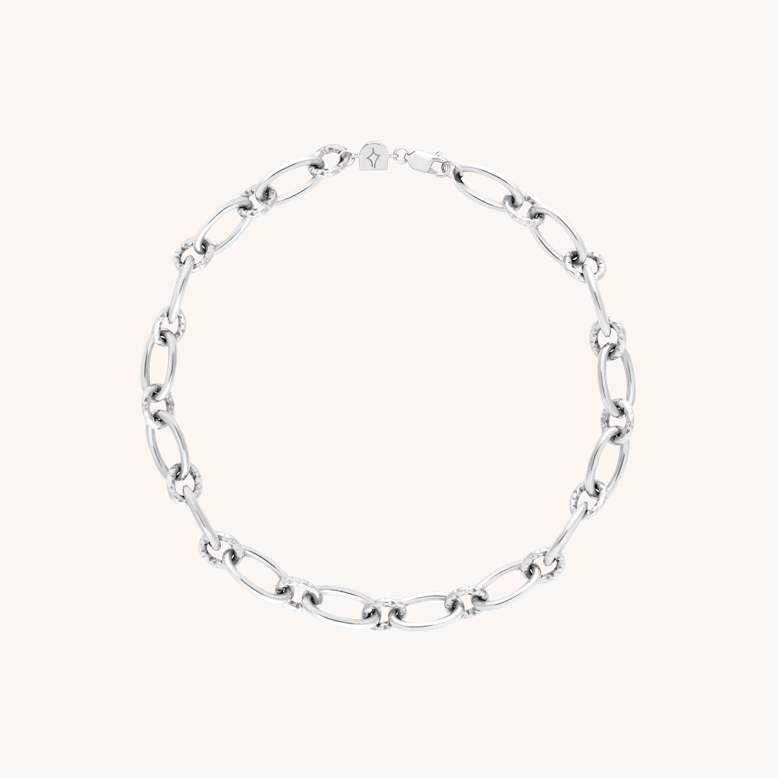 Bold Link Chain Bracelet in Silver