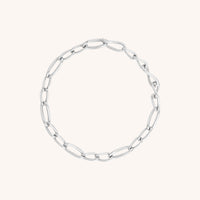 Infinite Slim Chain Bracelet in Silver