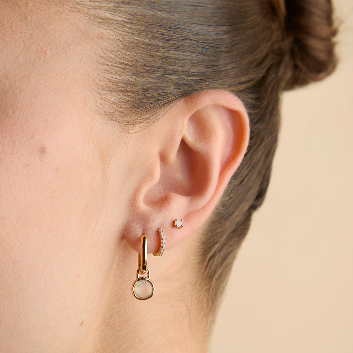 Moonstone June Clip Charm in Gold-Astrid & Miyu