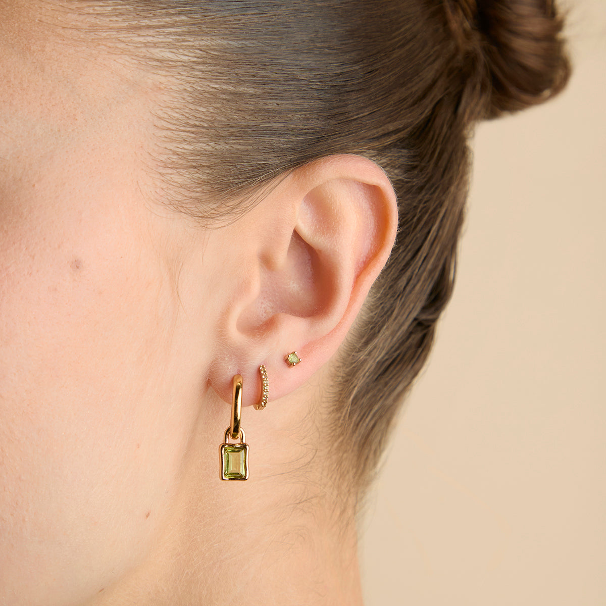 Olivine August Clip Charm in Gold-Astrid & Miyu