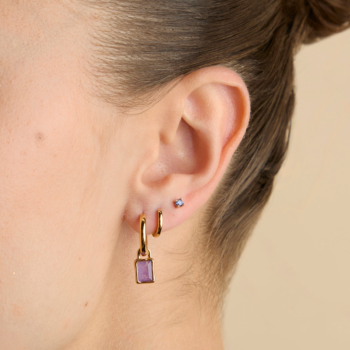 Kawa Stone December Clip Charm in Gold