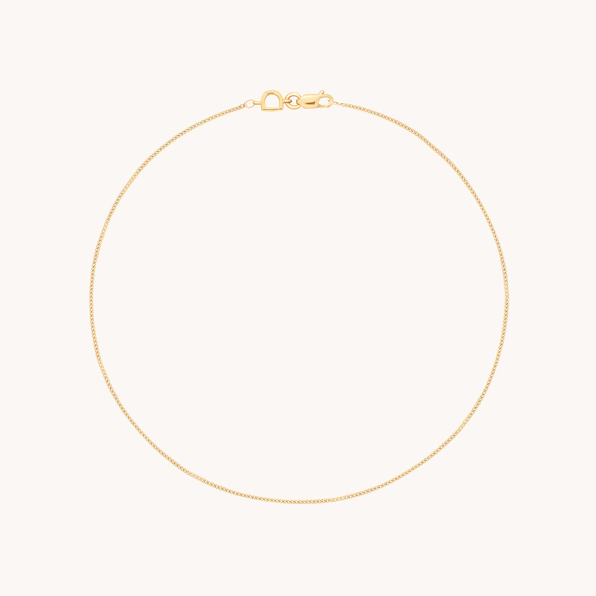 Bold Miyu Story Chain Anklet in Solid Gold