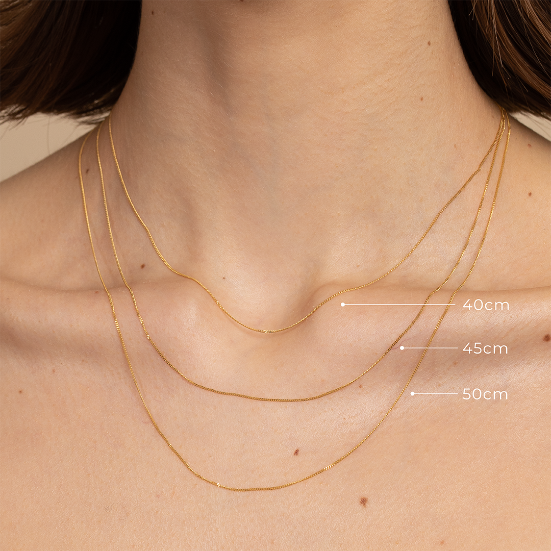 Charm Compatible Necklaces & Bracelets - Astrid Chain Necklace in Solid Gold - - Astrid & Miyu