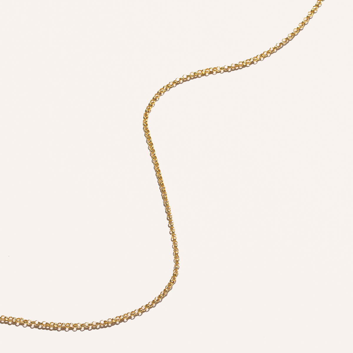 Chelsea Story Chain Necklace in Solid Gold