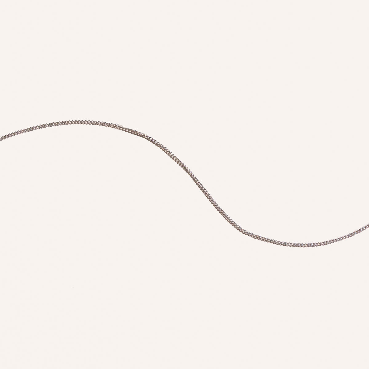 Gold Necklaces - Chelsea Story Chain Necklace in Solid White Gold - Story Chain - Astrid & Miyu