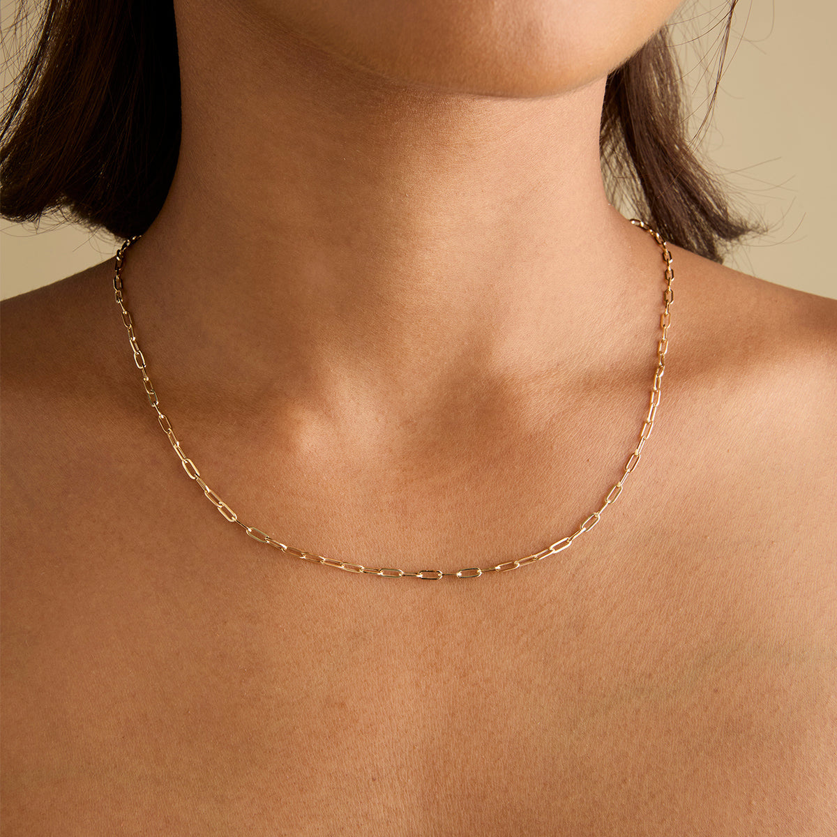 Charm Compatible Necklaces & Bracelets - Piccadilly Chain Necklace in Solid Gold - Necklaces - Astrid & Miyu