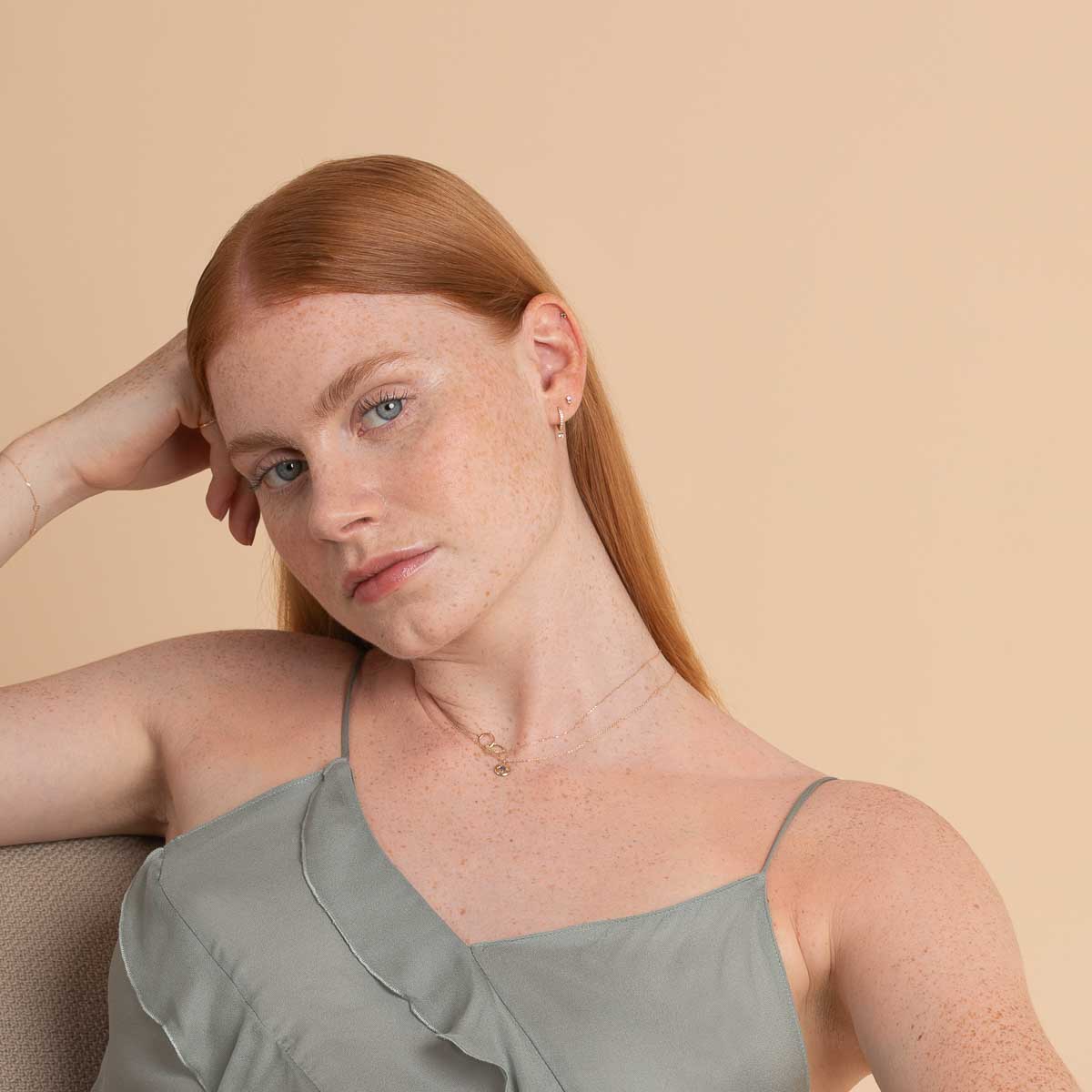 December Tanzanite Birthstone Necklace in Solid Gold