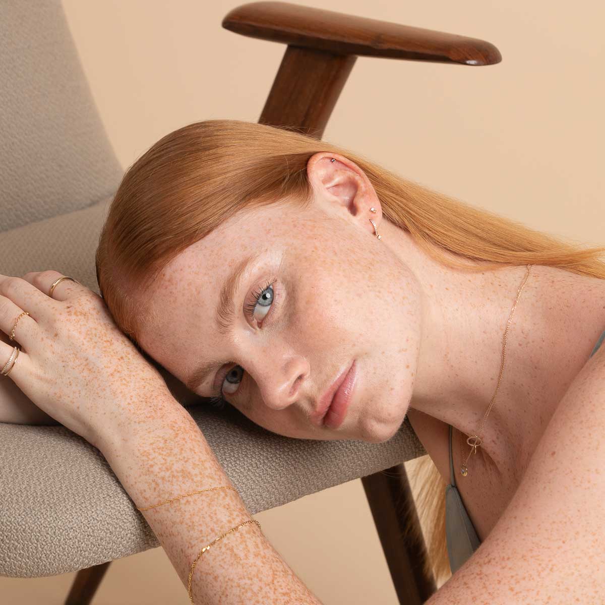 December Tanzanite Birthstone Earrings in Solid Gold