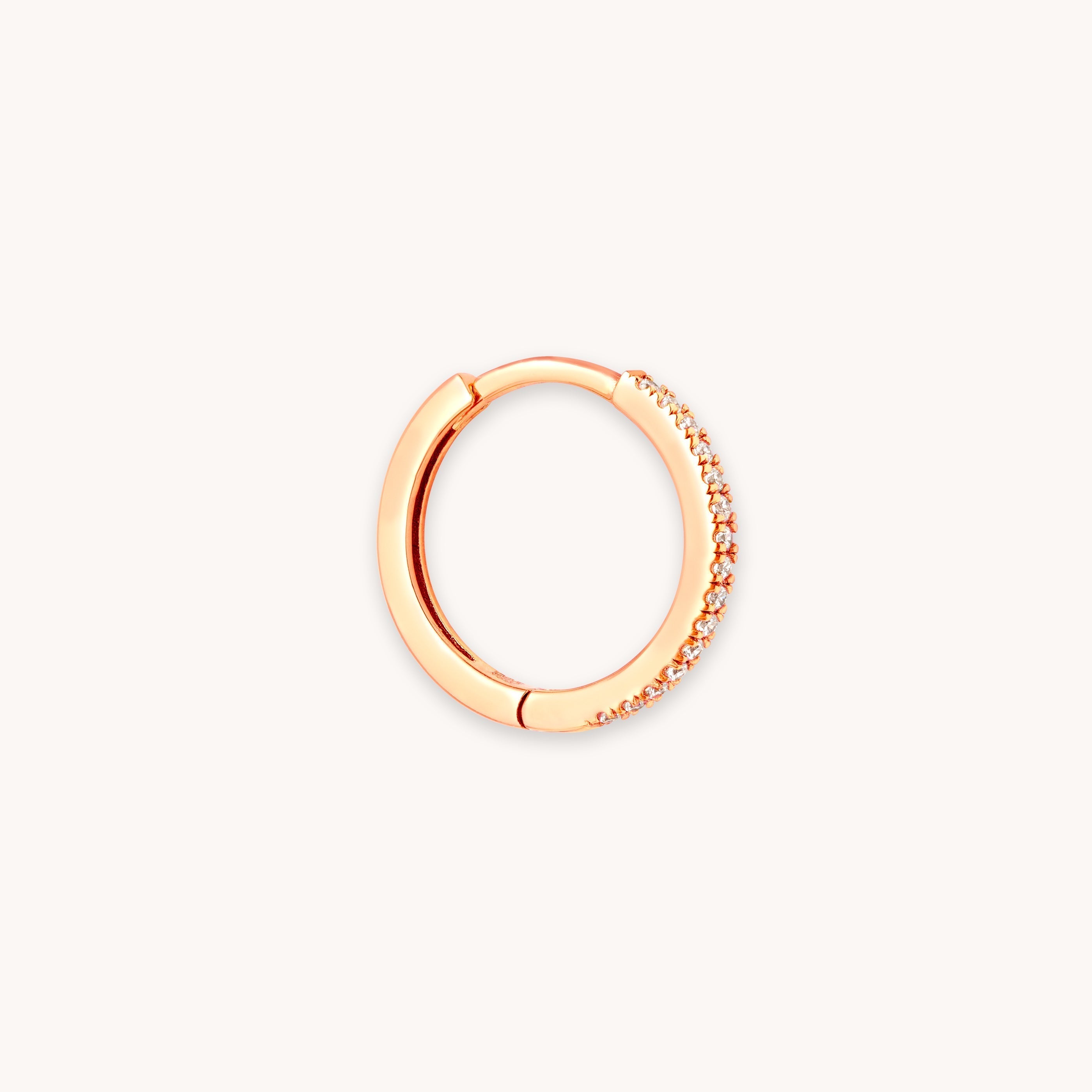 Jewelled Hoop in Rose Gold