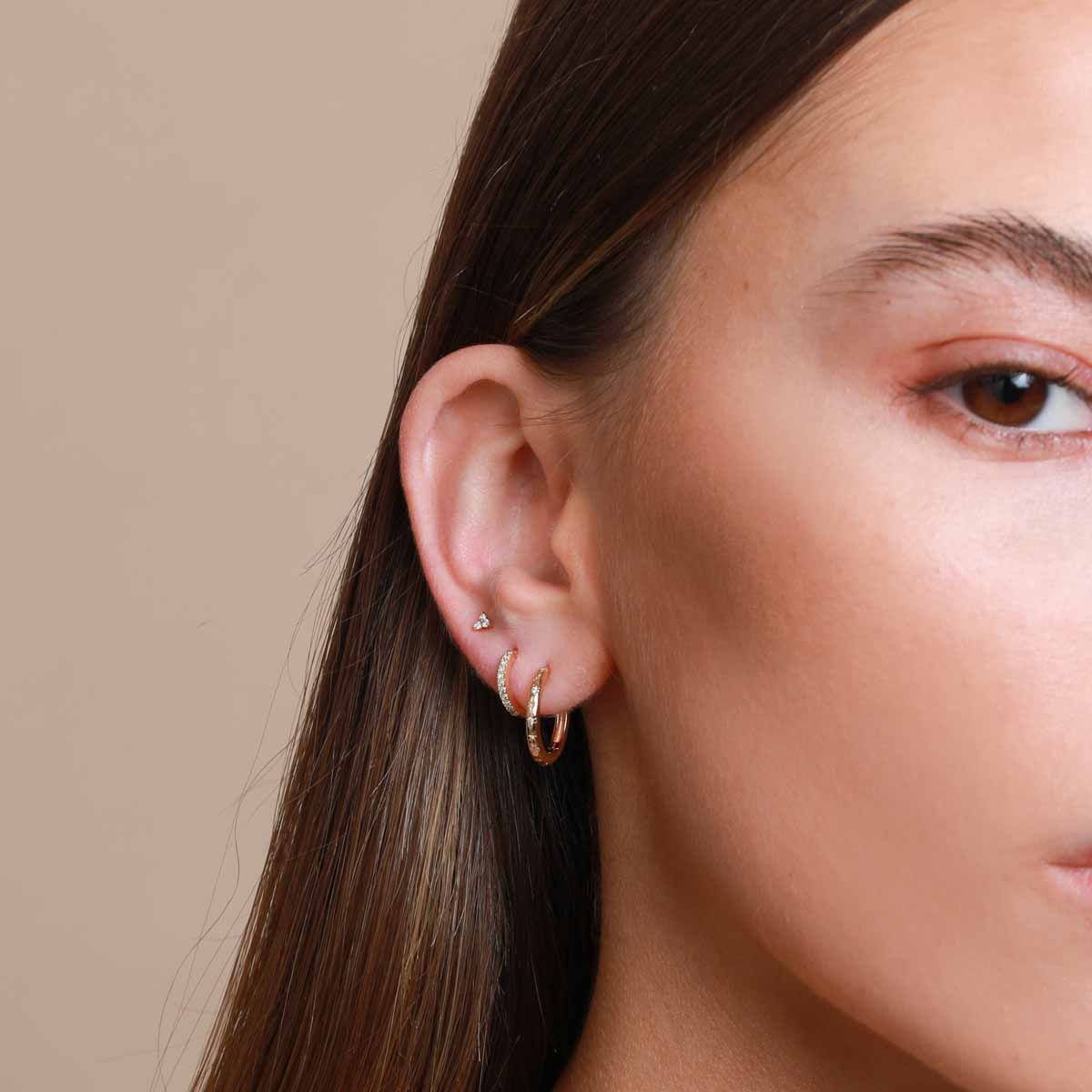 Jewelled Hoop in Gold