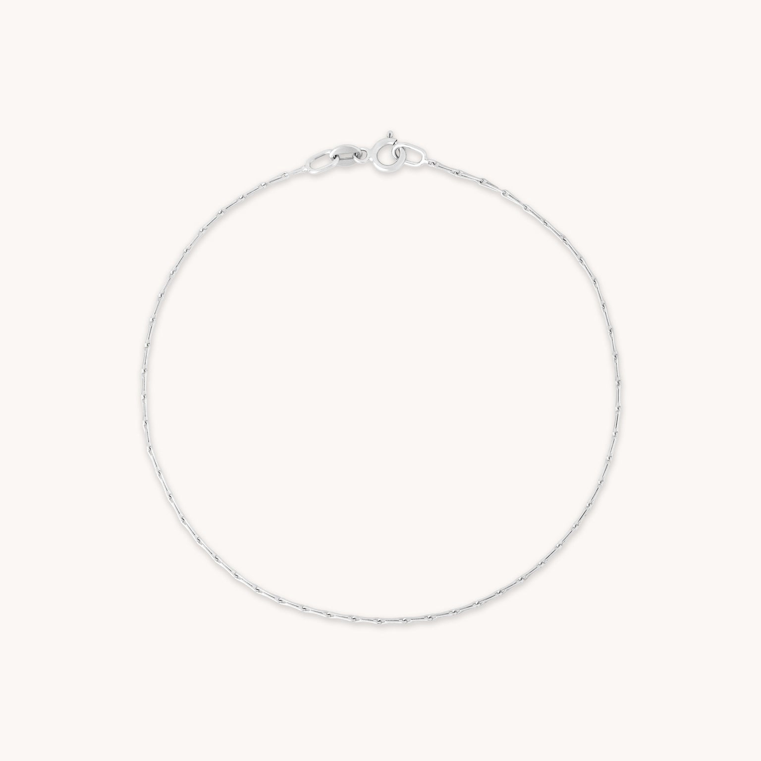 Bracelets - Marylebone Chain Bracelet in Solid White Gold - - Astrid & Miyu