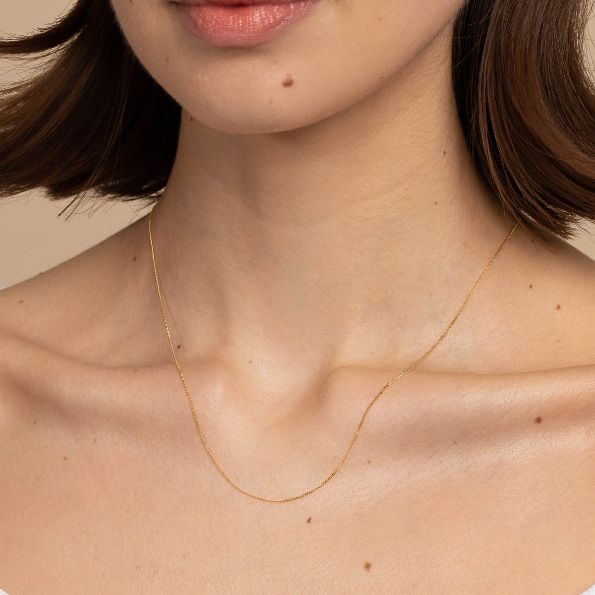 Charm Compatible Necklaces & Bracelets - Miyu Chain Necklace in Solid Gold - Chain Necklace - Astrid & Miyu