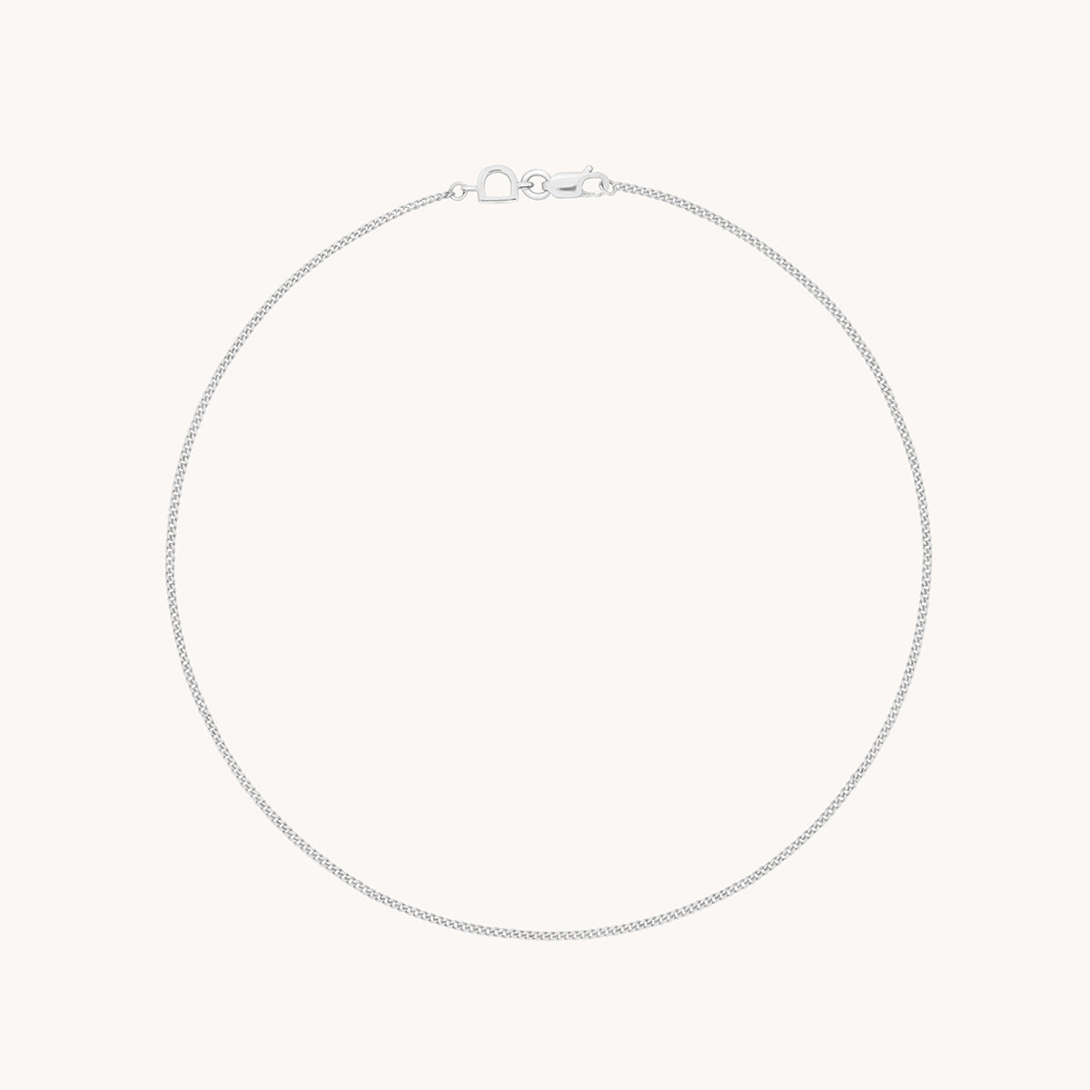 Miyu Story Chain Anklet in Solid White Gold-Astrid & Miyu