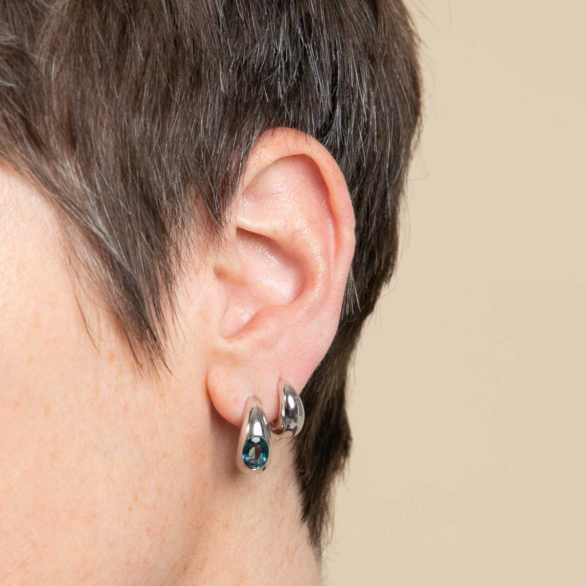 Blue Topaz Stacking Set in Silver