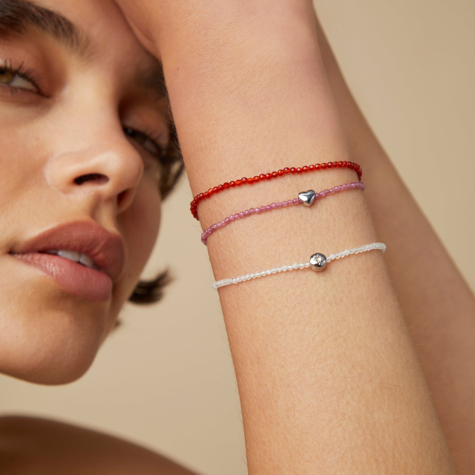 A&M Junior Collection - Heart Click Charm in 9k White Gold - Click Charm - Astrid & Miyu