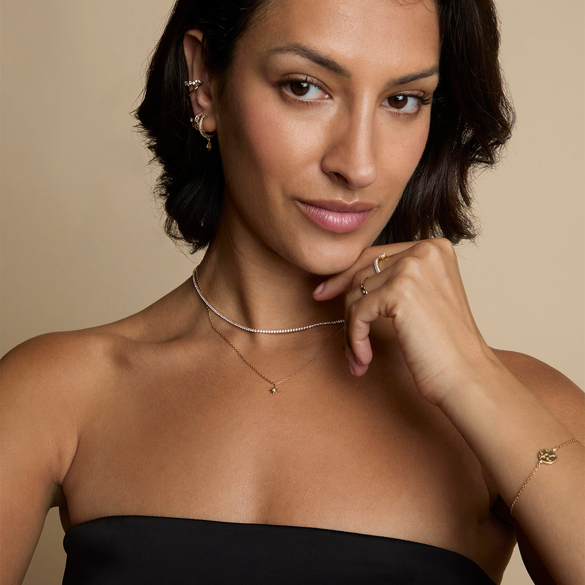 Twilight Star Pendant Necklace in Gold