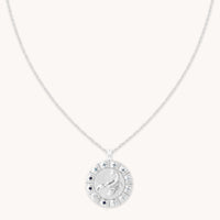 Scorpio Bold Zodiac Pendant Necklace in Silver