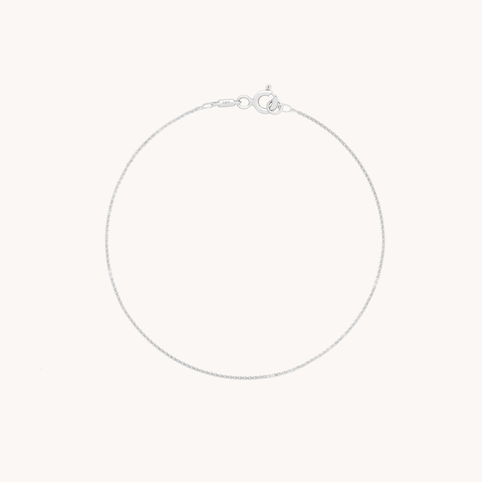 Bracelets - Shoreditch Chain Bracelet in Solid White Gold - Bracelets - Astrid & Miyu