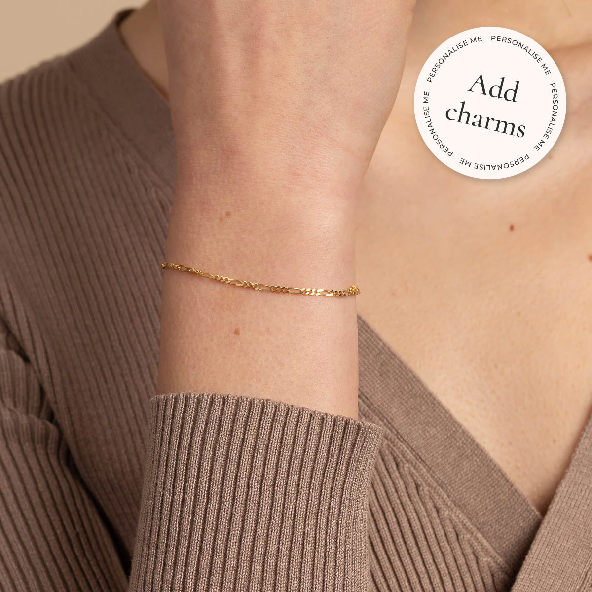 Soho Story Chain Bracelet in Solid Gold