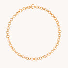 Molten Link Chain Necklace in Gold