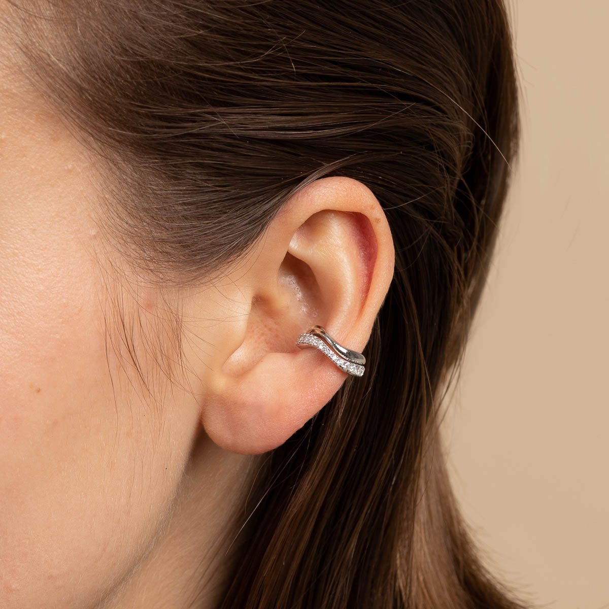 Wave Cuff Gift Set in Silver