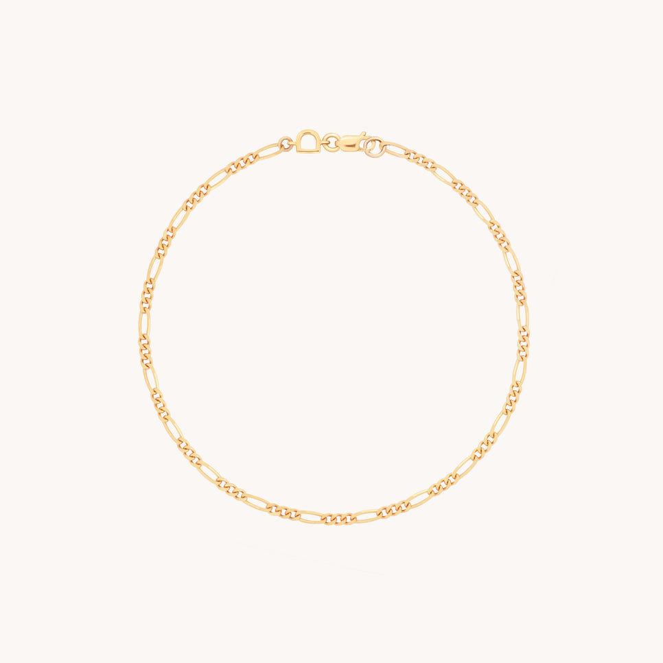 Soho Story Chain Bracelet in Solid Gold