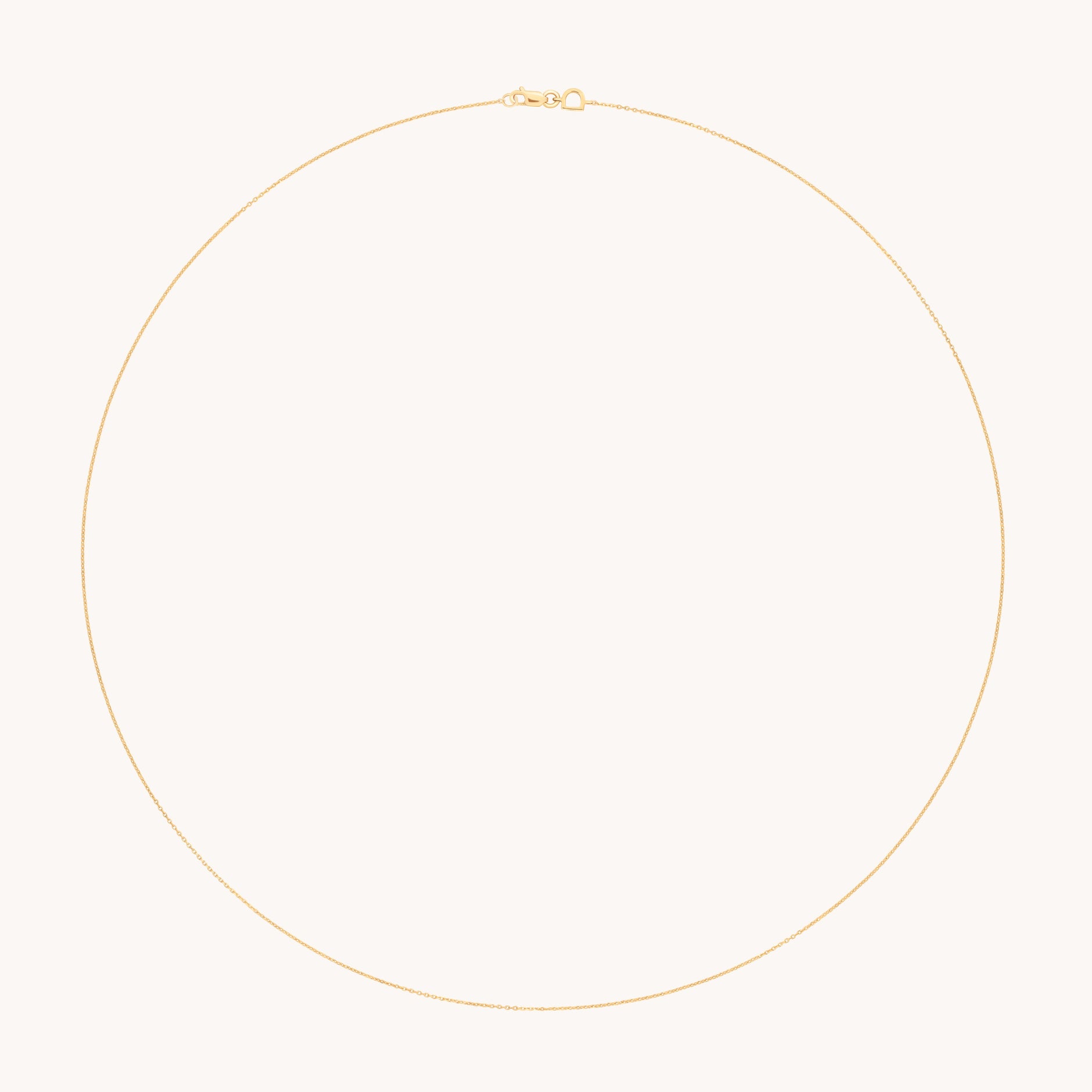 Angel Story Chain Necklace in Solid Gold