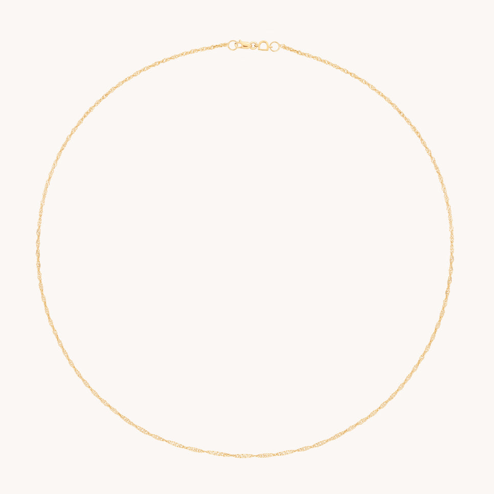Bold Astrid Story Chain Necklace in Solid Gold