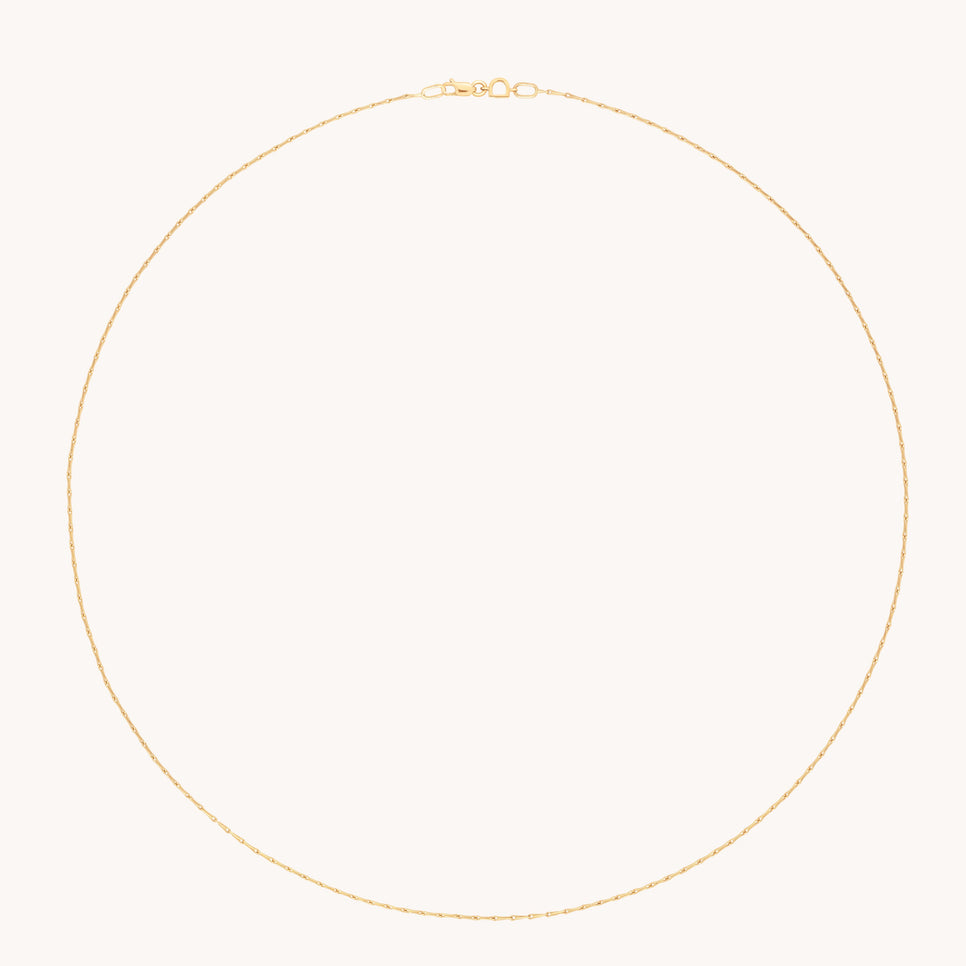 Marylebone Story Chain Necklace in Solid Gold