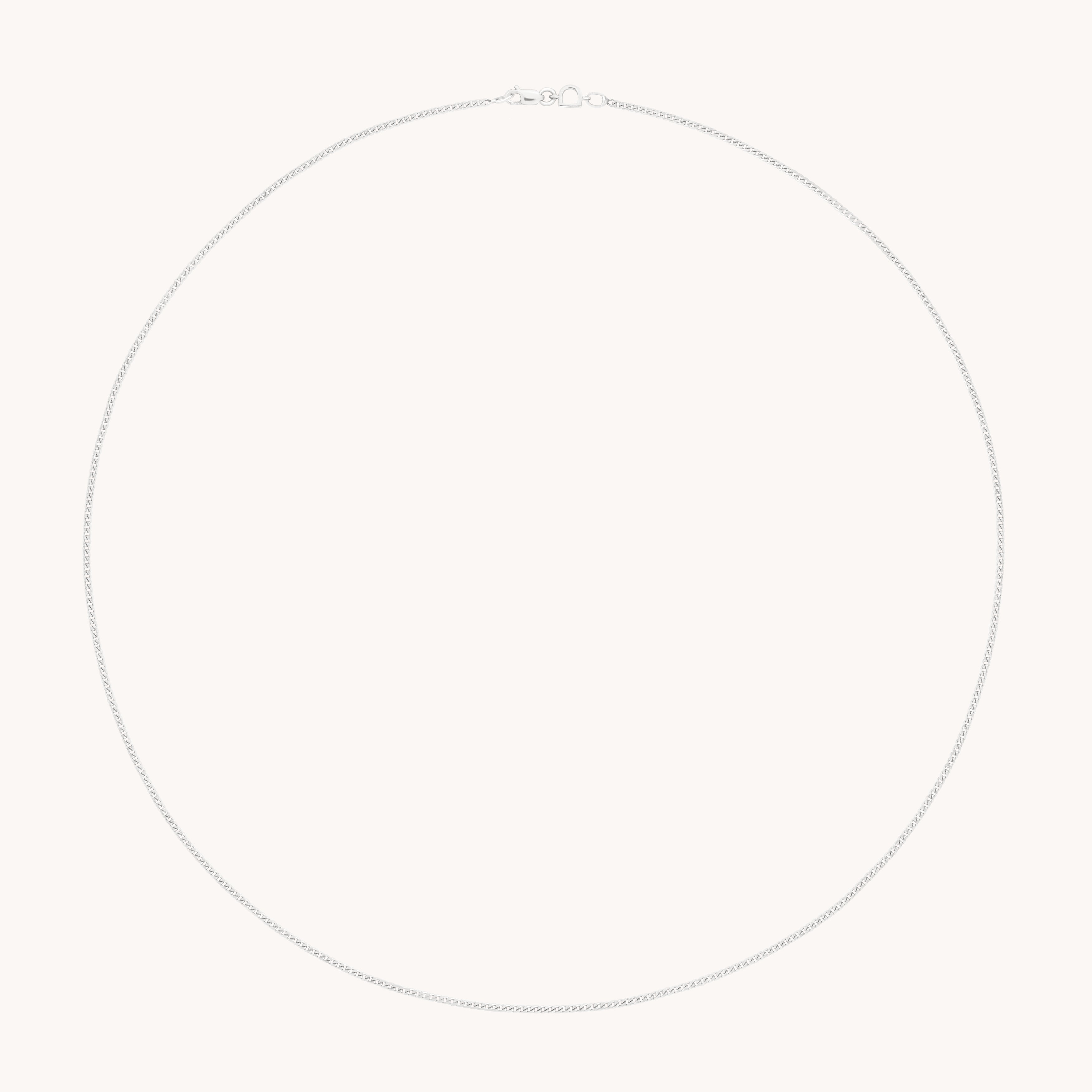 Bold Miyu Story Chain Necklace in Solid White Gold