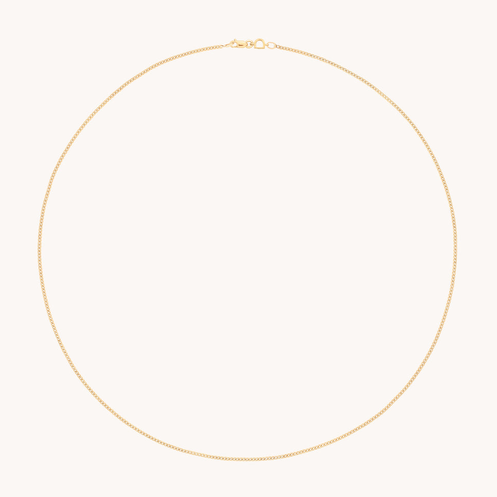 Bold Miyu Story Chain Necklace in Solid Gold