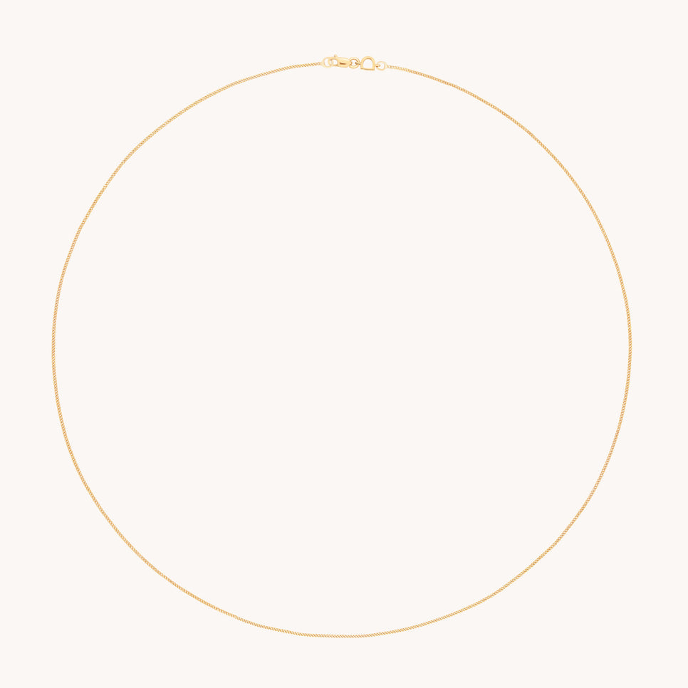 Miyu Story Chain Necklace in Solid Gold