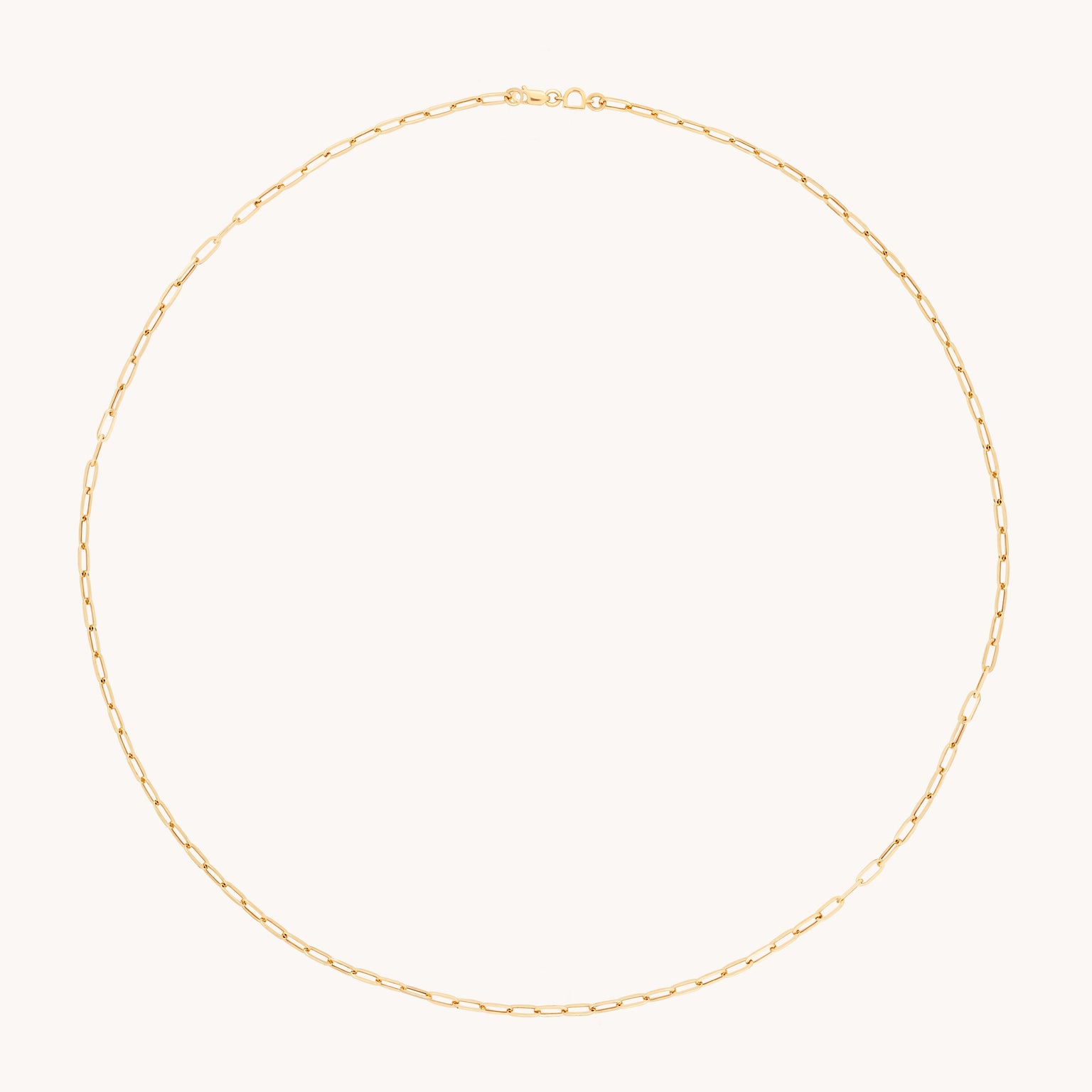 Piccadilly Chain Necklace in Solid Gold