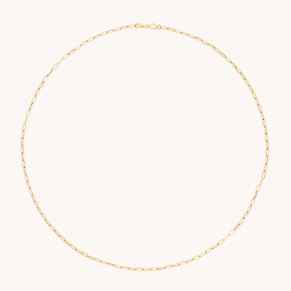 Piccadilly Story Chain Necklace in Solid Gold