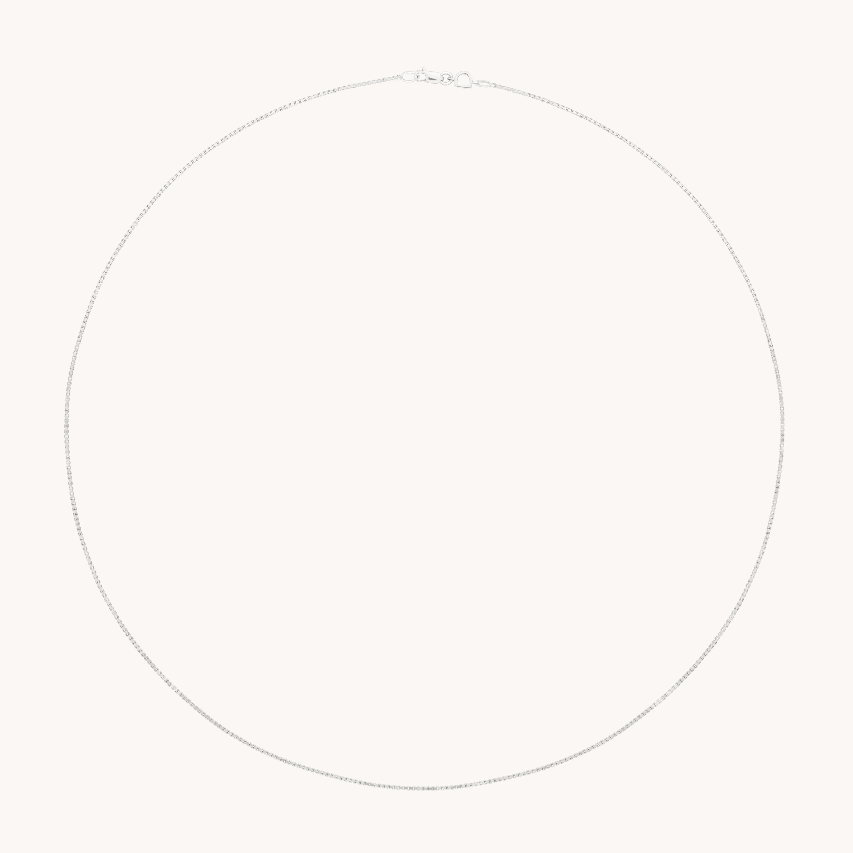 Shoreditch Story Chain Necklace in Solid White Gold