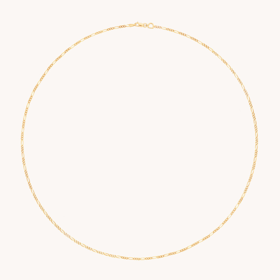 Soho Story Chain Necklace in Solid Gold