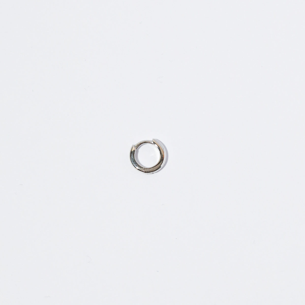Essential 6.5mm Hoop in Silver flat lay