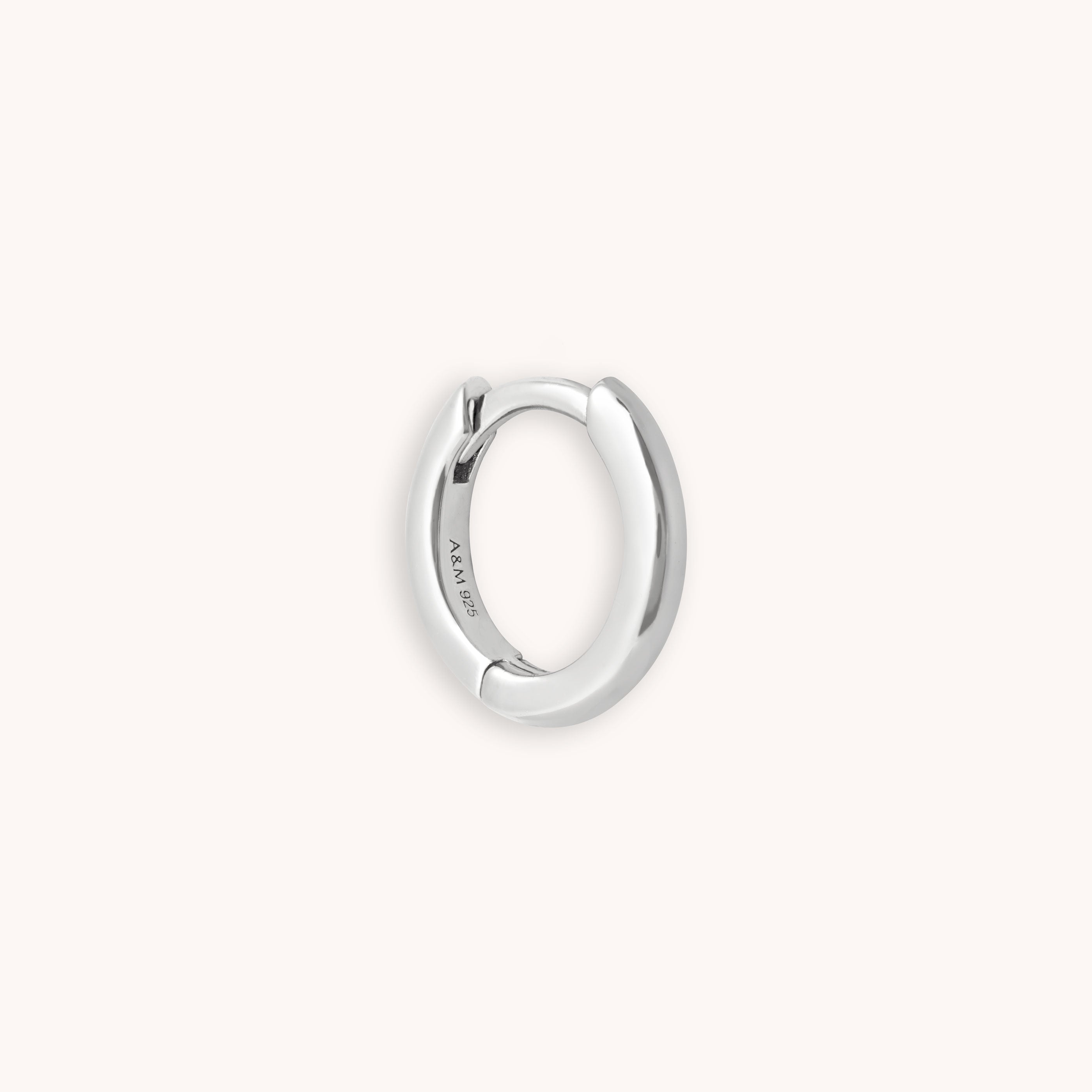 Essential 8mm Hoop in Silver