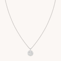 Aries Zodiac Pendant Necklace in Silver