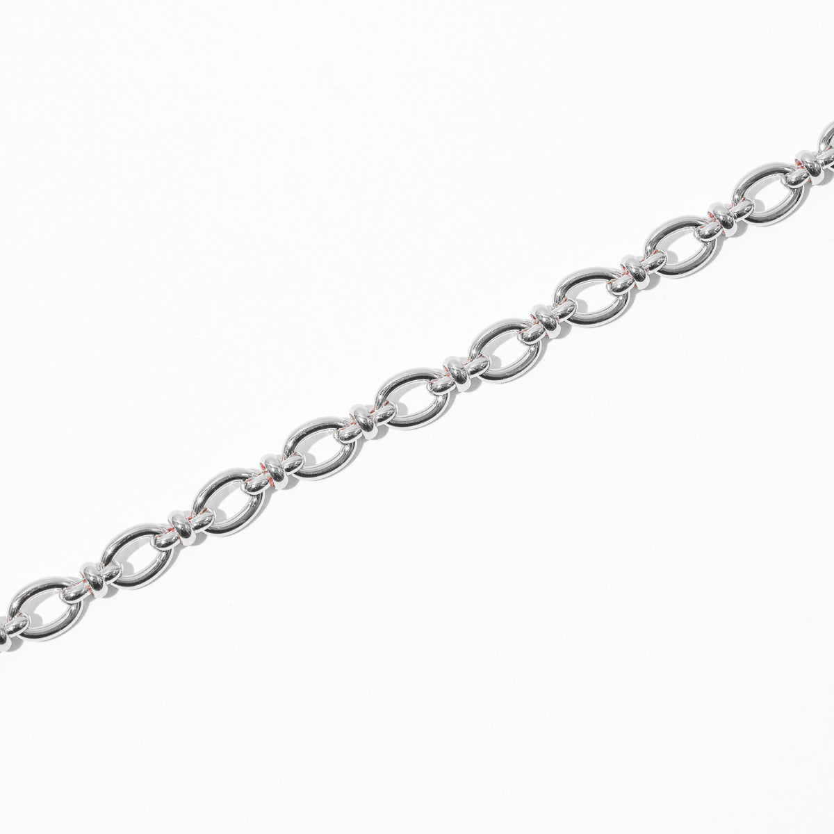 Open Link Chain Necklace in Silver flay lay