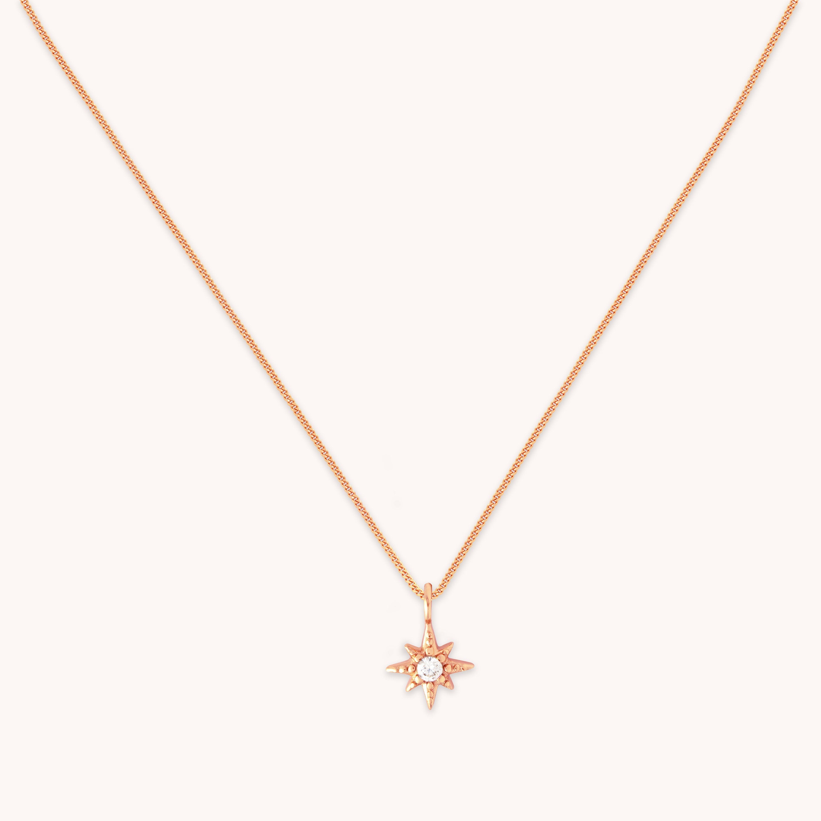 Rose gold star on sale pendant