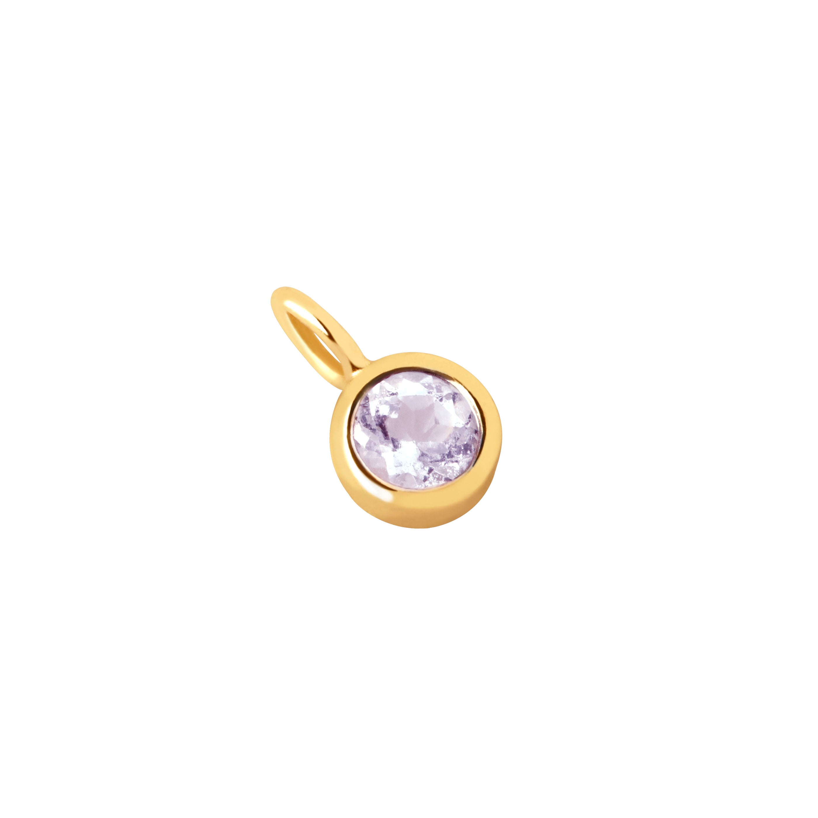 Amethyst Intuition Charm 9k Gold