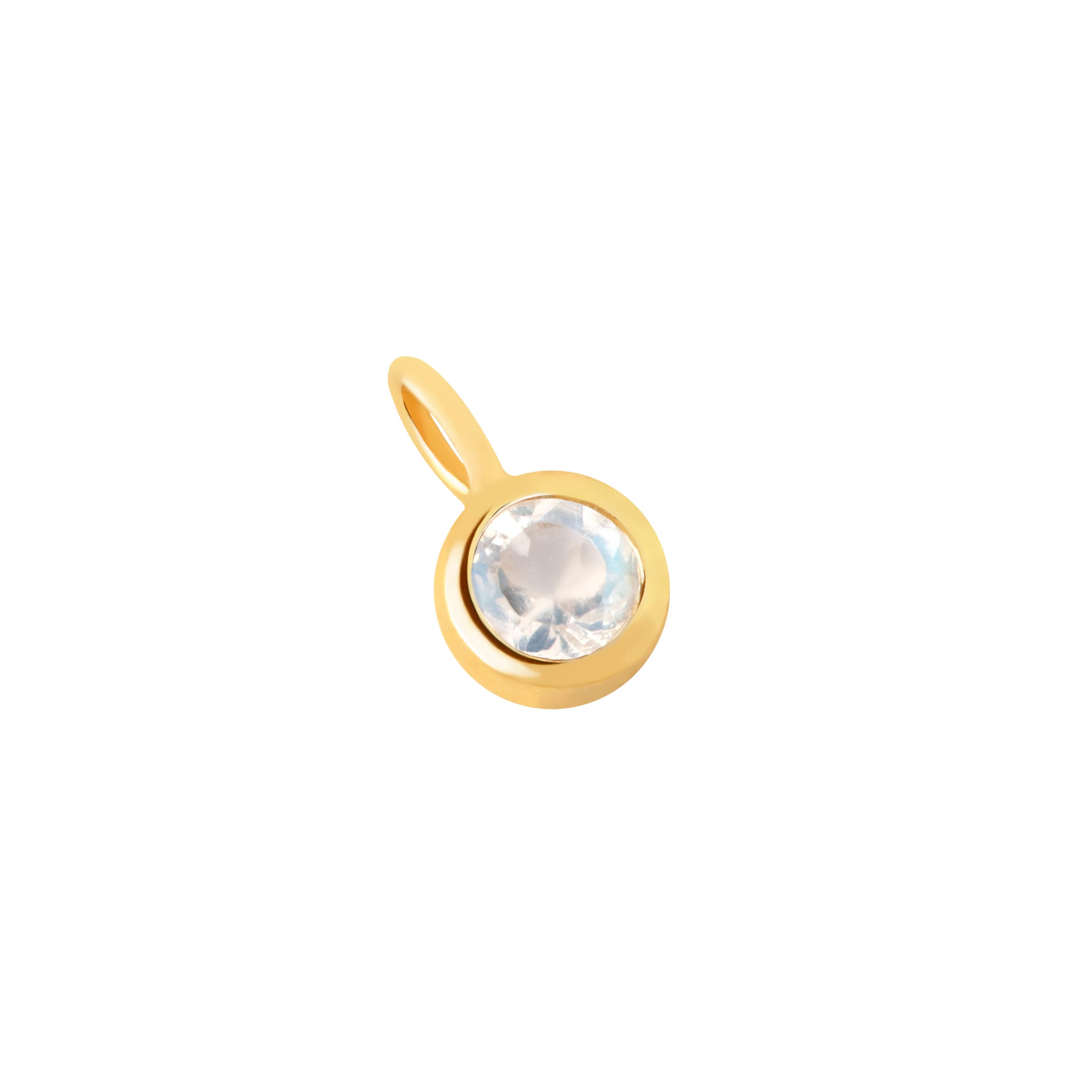 Moonstone New Beginnings Charm 9k Gold