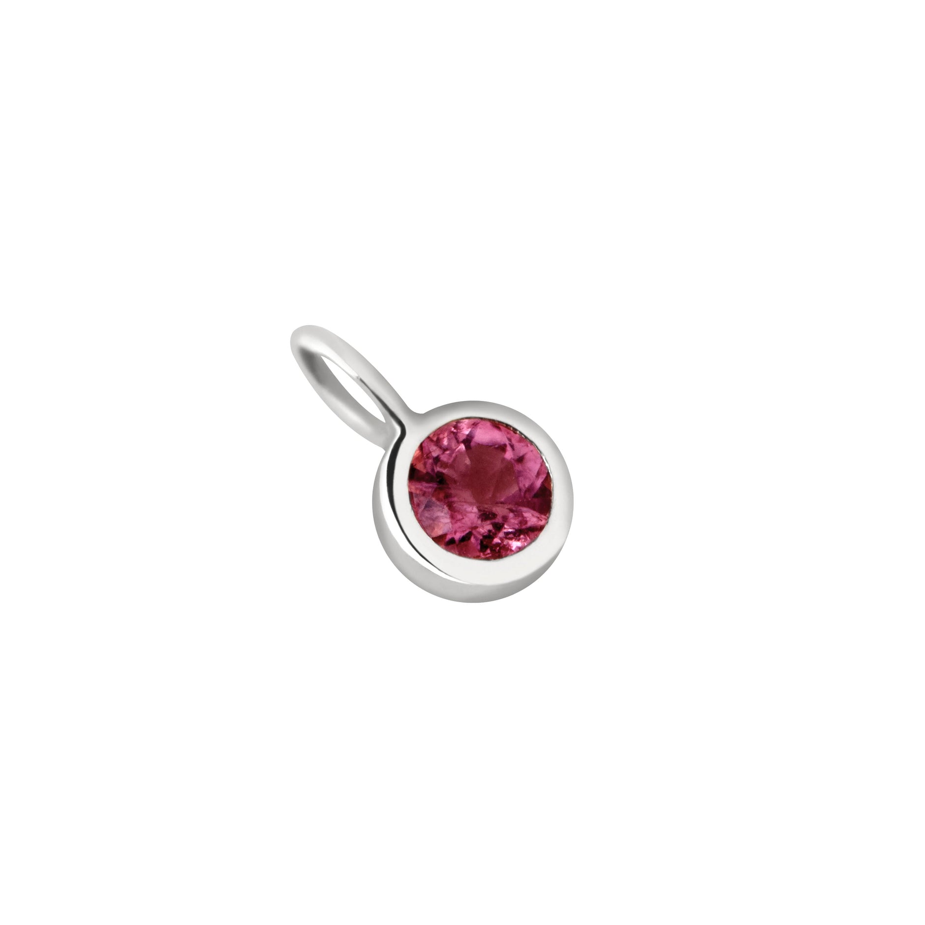 Ruby Power Charm 9k White Gold