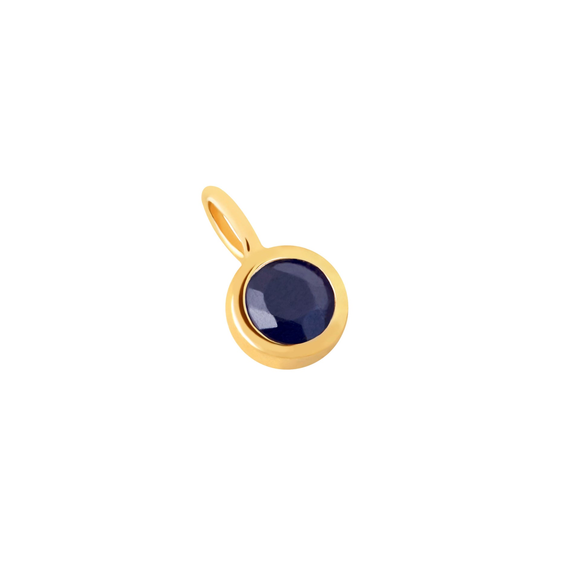 Sapphire Clarity Charm 9k Gold