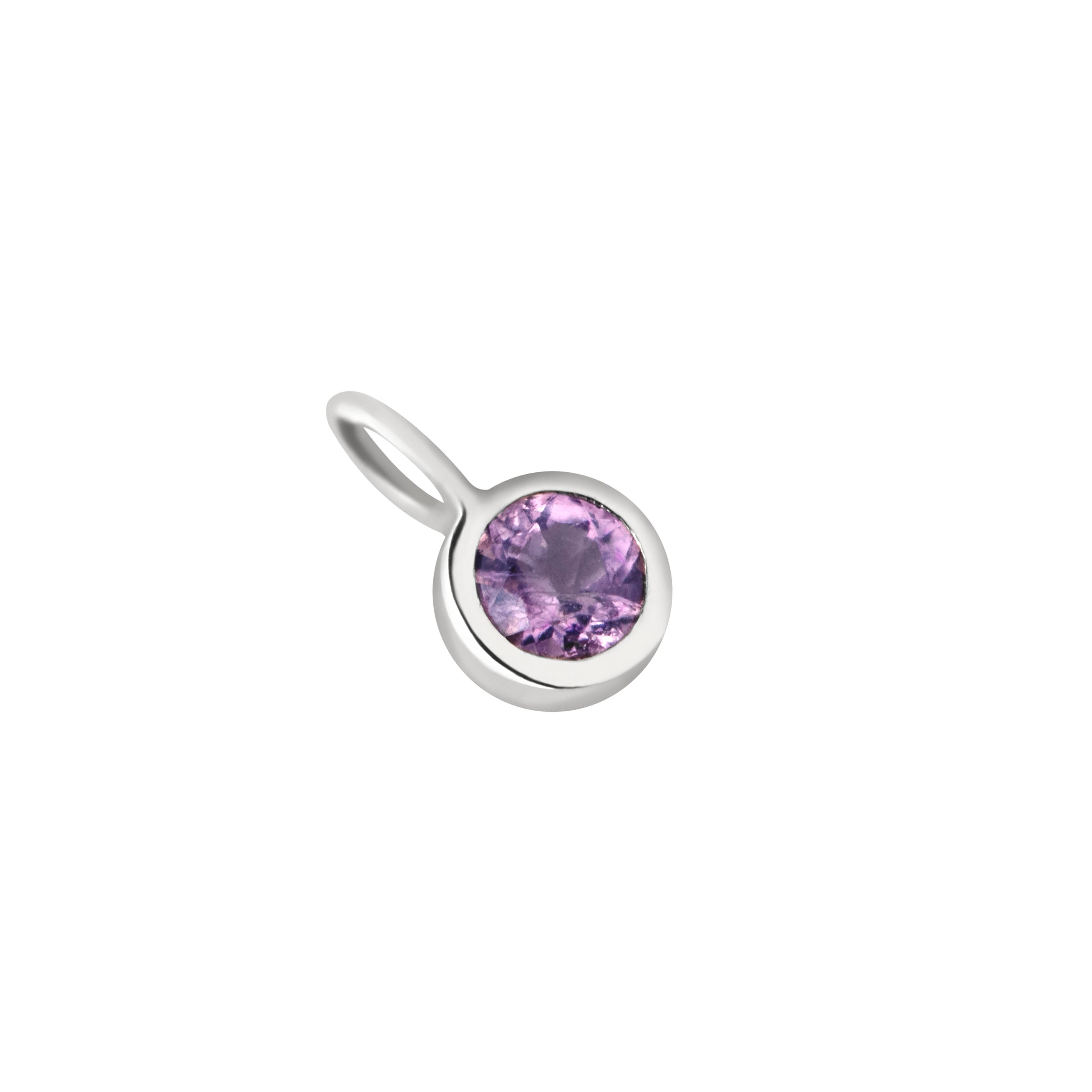 Tanzanite Faith Charm 9k White Gold