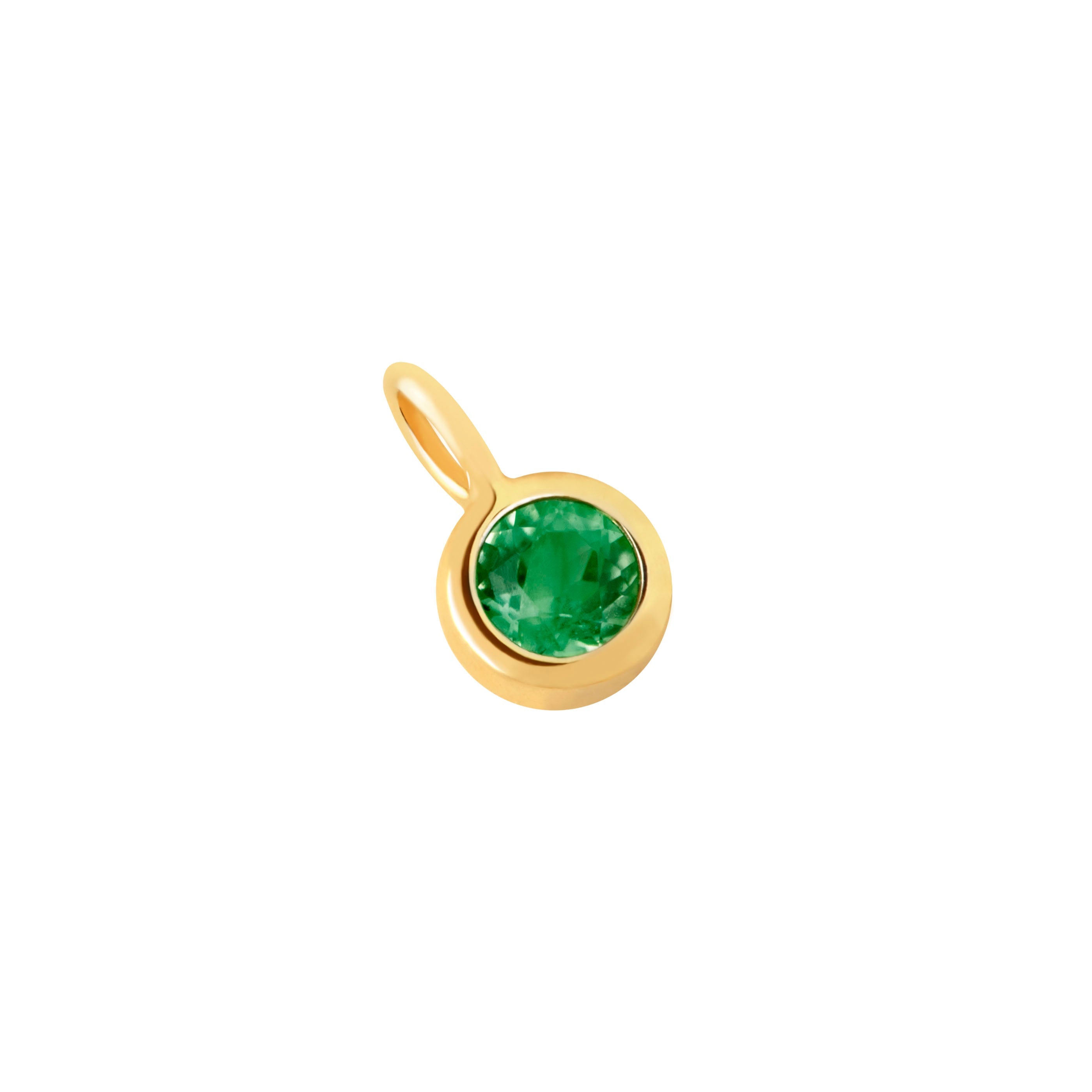 Tsavorite Abundance Charm 9k Gold