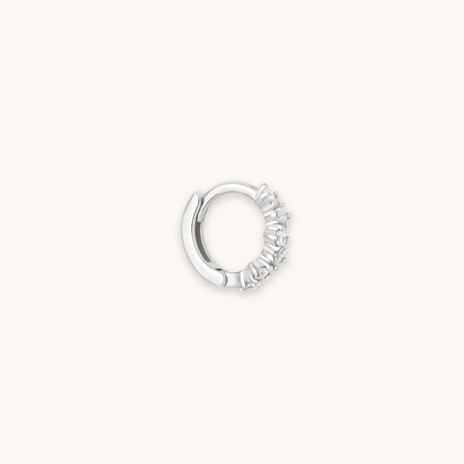 Cluster Hoop 6.5mm in Silver
