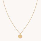 Leo Zodiac Pendant Necklace in Gold